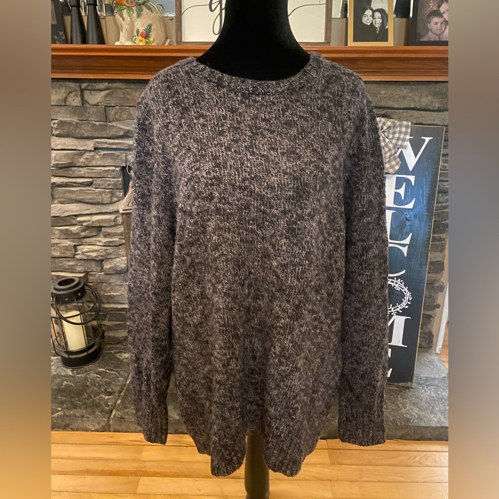 L.L. Bean Cotton Charcoal Crewneck Sweater